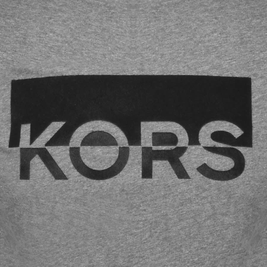 Alternative Image for ProductMichael Kors Split Block Logo T Shirt Grey3